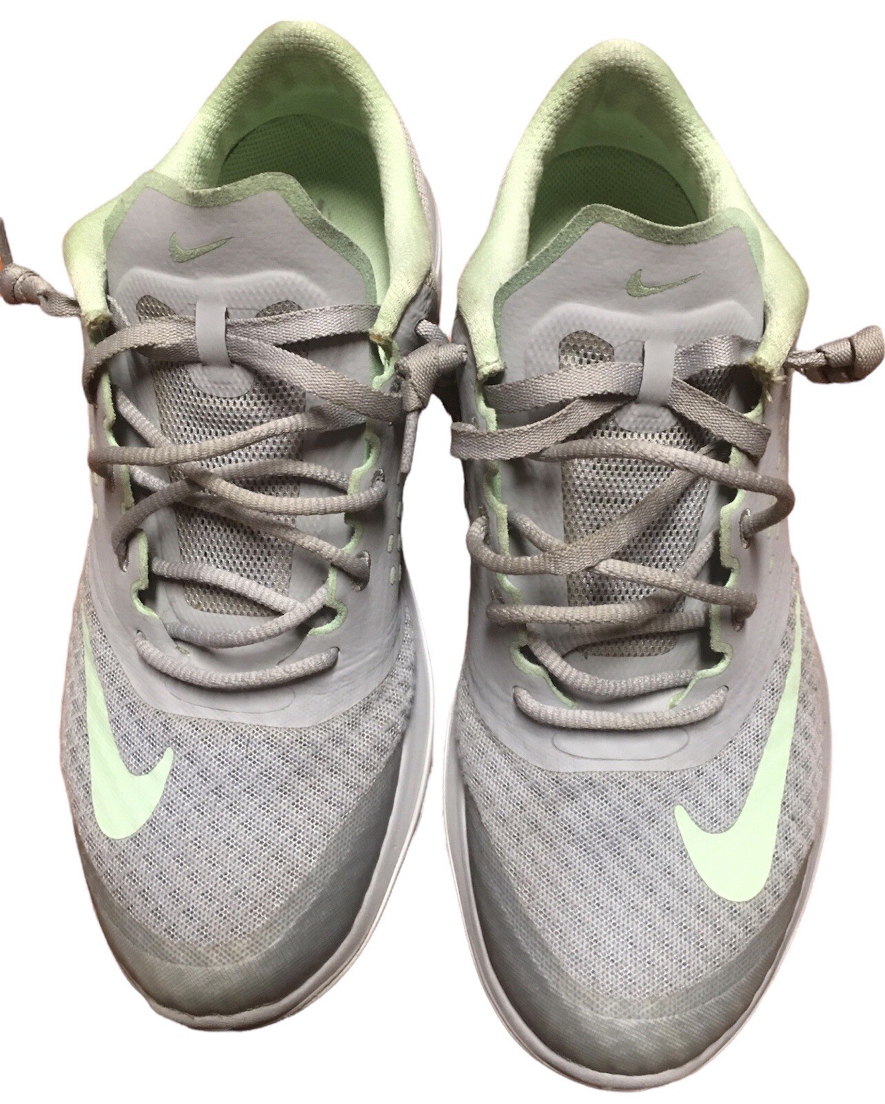 Nike FS Lite Run 2 684667-012 Gray Green Lace Up Running Shoes Womens Size 7.5