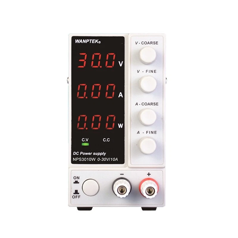 NPS3010W 30V 10A Precision Variable Digital Lab Test Adjustable DC Power Supply - Image 3 of 4