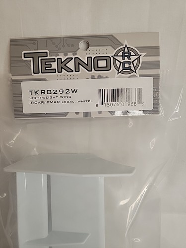 TEKNO RC LLC Lightweight Wing ROAR/IFMAR Legal White TKR8292W Electric Car/Truck - Picture 3 of 4