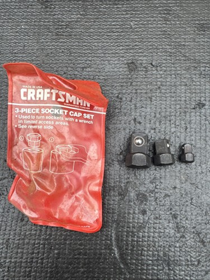 #ad Sears Craftsman USA Nos 43303 3pc Socket Cap Set All Drives Read Notes $79.95
