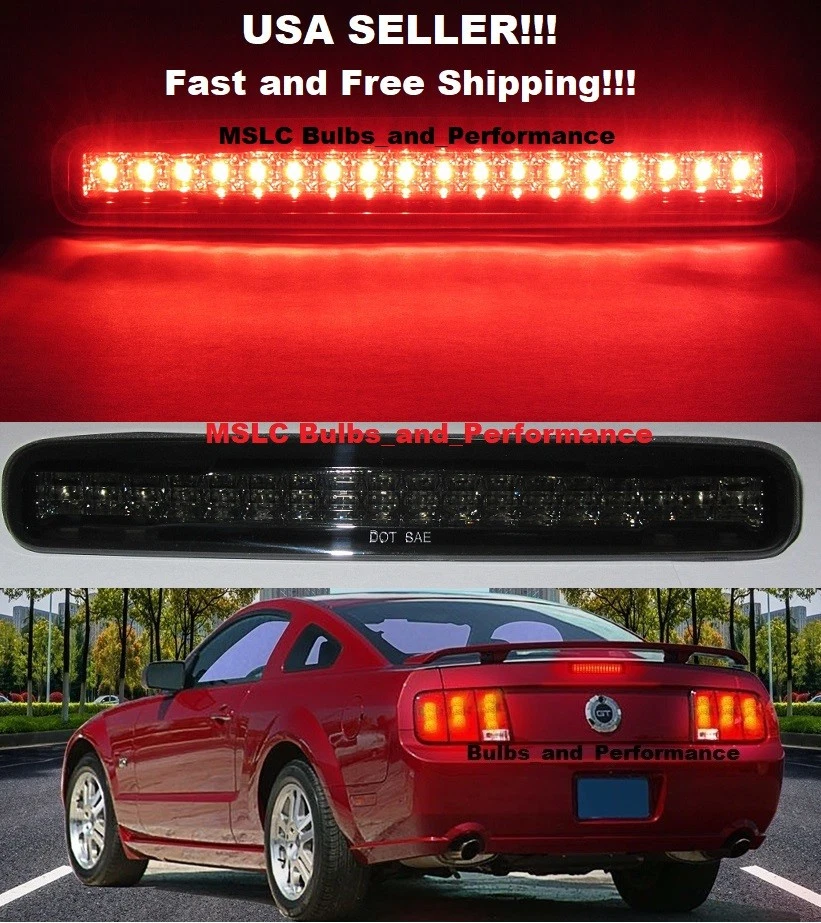 NSLUMO Fumo Lente LED Rosso 3 Terzo stop Luce Freno Per Golf MK5 MK6 Portello Variante Più B6 B7 Led Centro Posteriore Alto Montaggio Terza Stop CHMS Lampada
