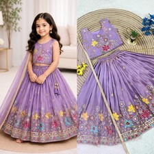 Readymade kids girls lehenga choli party wear eid indian girls designer dress