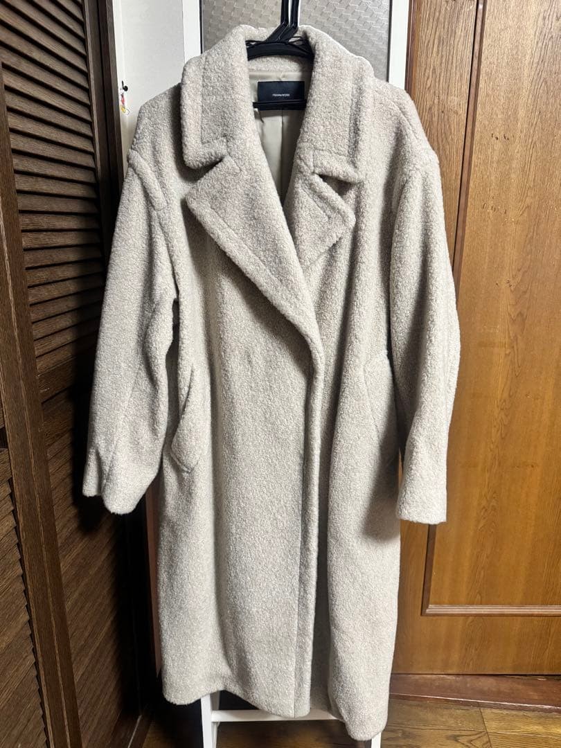 level  WOOL Blend Boa Coat FRAMeWORK - image 4