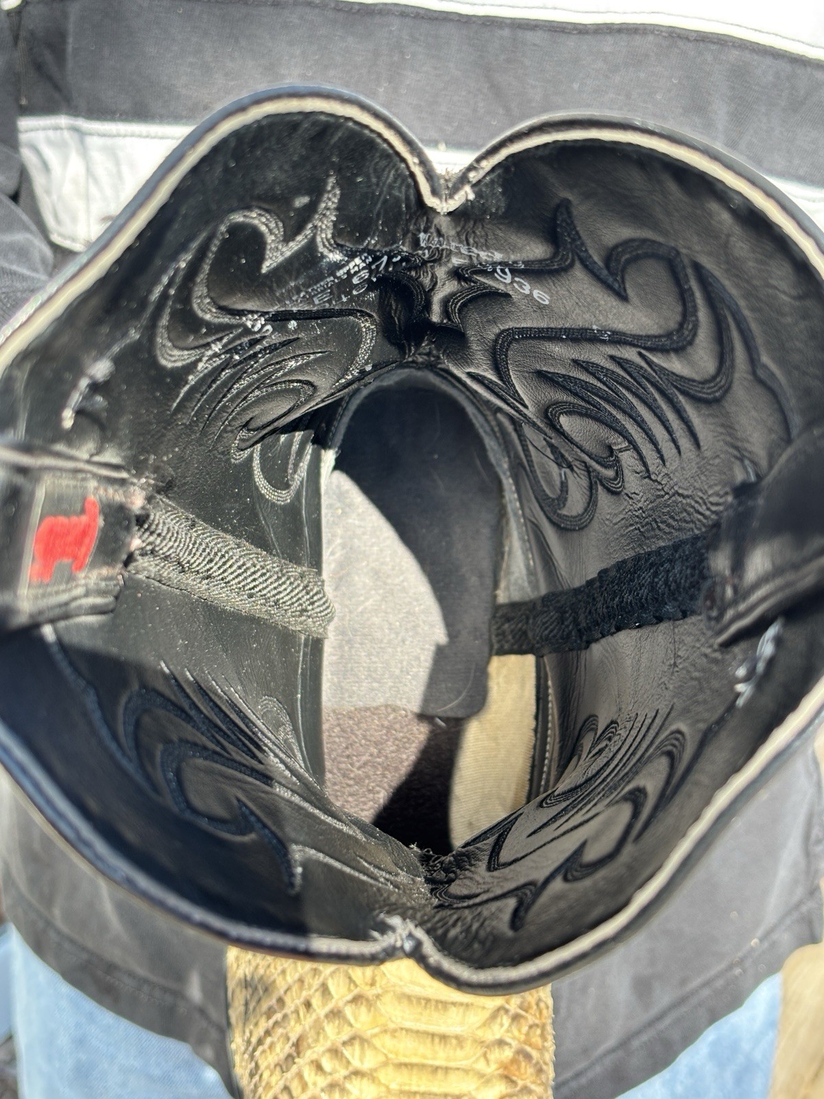 Laredo 6730 Mens 10EE Genuine Python Snakeskin Bo… - image 19