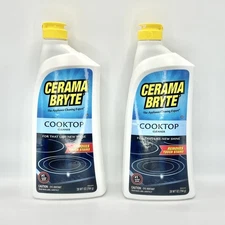 Cerama Bryte Cooktop and Stove Cleaner for Glass-Ceramic Surfaces, 28 Ounces, 56