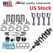 Engine  Overhaul Kit+rod+crankshaft For Kubota V1100 Vh1100 Engine Sp090 Tractor