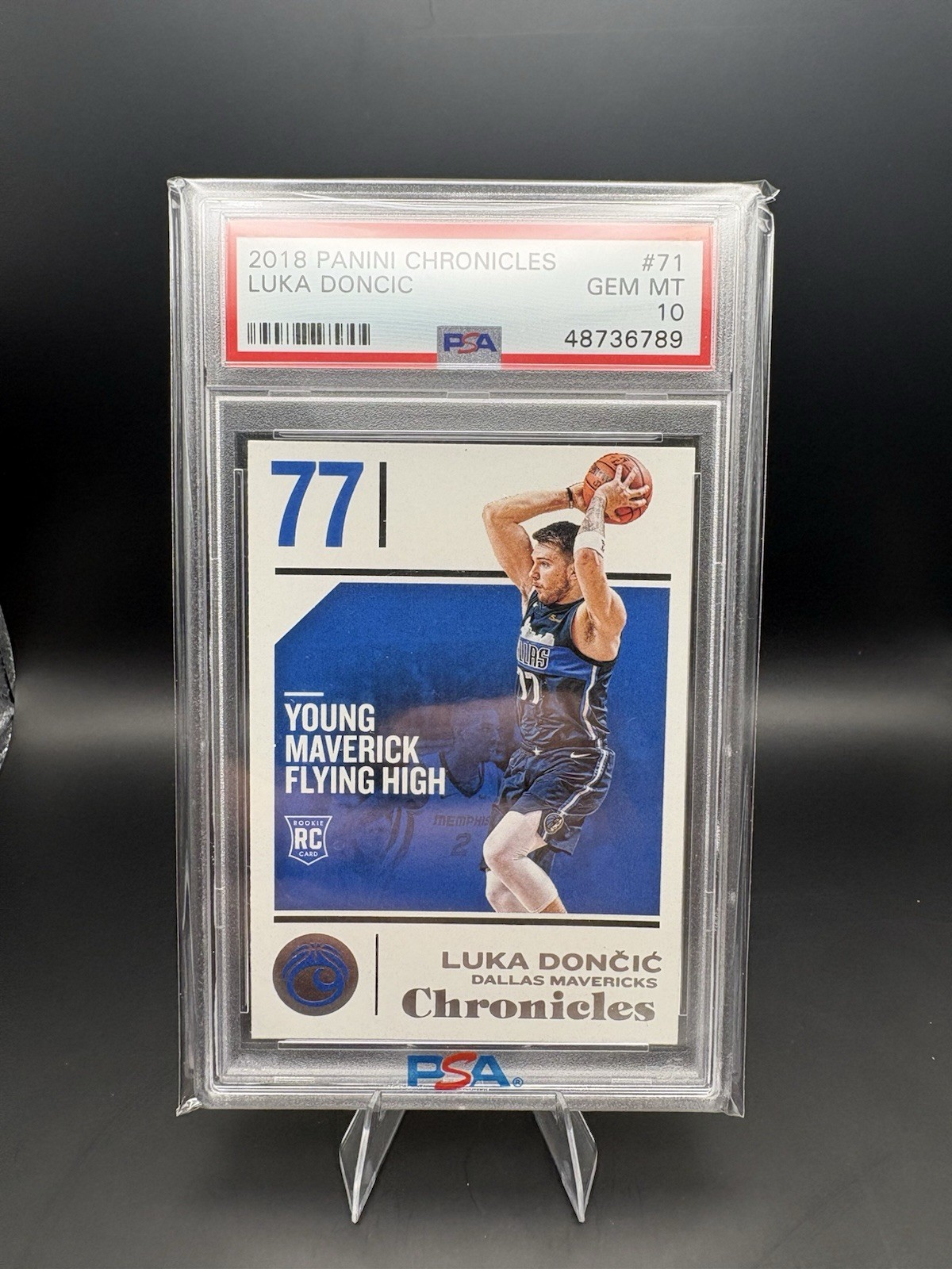 Panini Chronicles 2018-19 Luka Doncic Rookie #71 PSA 10 Dallas Mavericks NBA