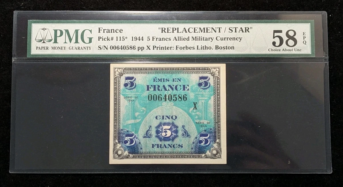 完全未使用級 1986年 PMG 64 EPQ フランス France PMG French Paper Money for sale | eBay