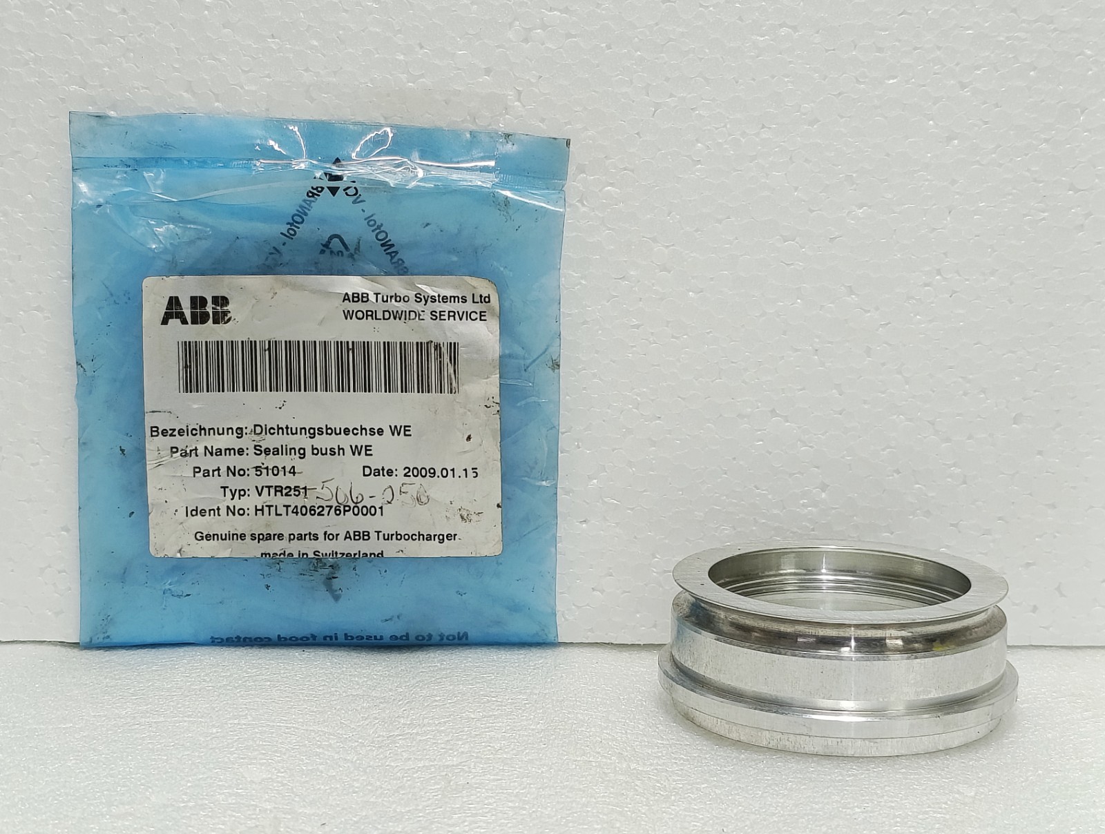ABB 51014 HTLT406276P0001 VTR251 Sealing Bush WE Turbocharger Part New Surplus