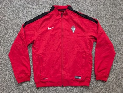Nike Jacke Jungen Large Rot Sporting Gijon Total 90 Fußball Training Soccer Kinder