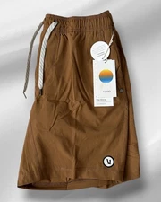 Size L - Vuori Men’s Kore Short, Autumn Brown Shorts, 7” Vuori Short