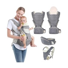 Baby Carrier, 6-in-1 Newborn to Toddler Carrier 7-50lbs , Front  B... Fast Ship