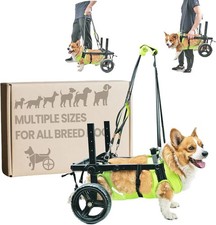 Adjustable Dog Wheelchair for Back Legs, for All Breed Dog - Includes High-Visib