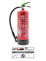 MBS-FIRE (Mbk) 6L Schaum FeuerlöScher Dauerdruck 34A 233B 25F M. Halterung