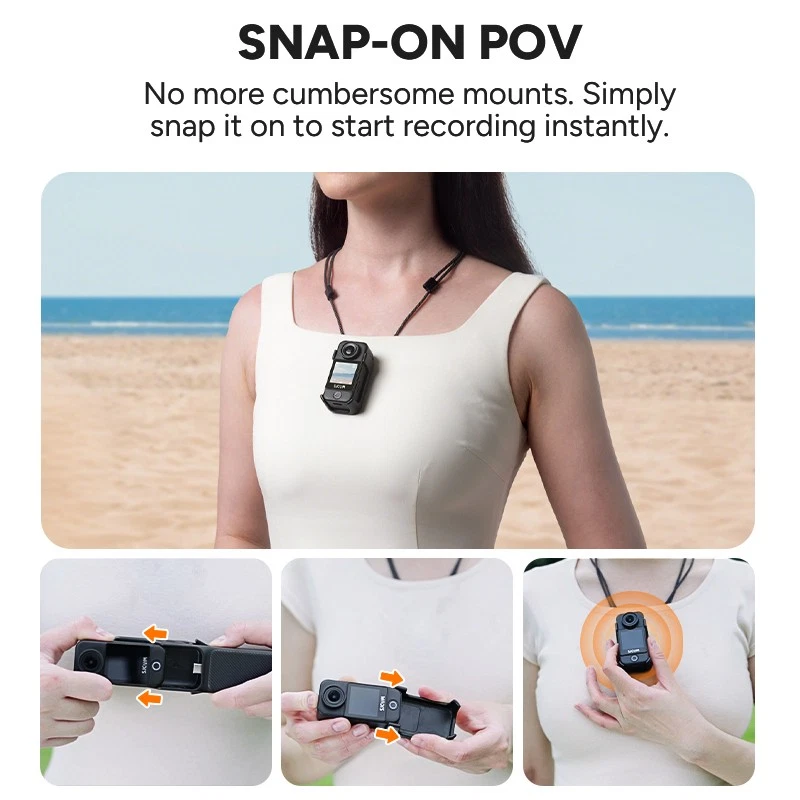 SJCAM C400 Handheld Action Camera 6-Axis Stabilization 2.5Screen 7h 4K recording - Image 3 of 4