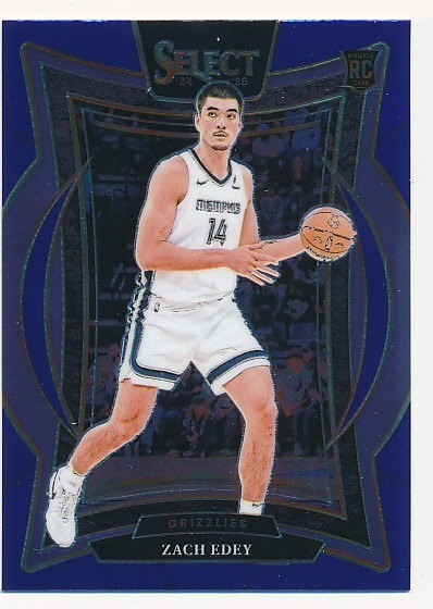ZACH EDEY 2024-25 PANINI SELECT CONCOURSE BLUE PRIZM #98 RC ROOKIE MINT
