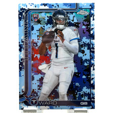 2025 Topps Chrome Football NFL CAM WARD Team Camo Variation Rookie #314