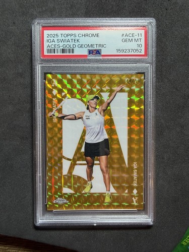 Iga Swiatek [Geometric] #ACE-11 2025 Topps Chrome Aces card