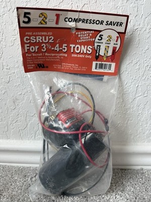 5-2-1 COMPRESSOR SAVER CSRU2 Hard Start Kit 3.5-4-5 tons AC HVAC CONDENSER UNITS