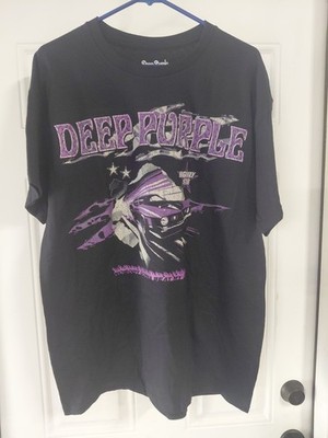 Deep Purple Band  T-shirt - Highway Star Lyrics Tee #72 2 Sided- Official / New