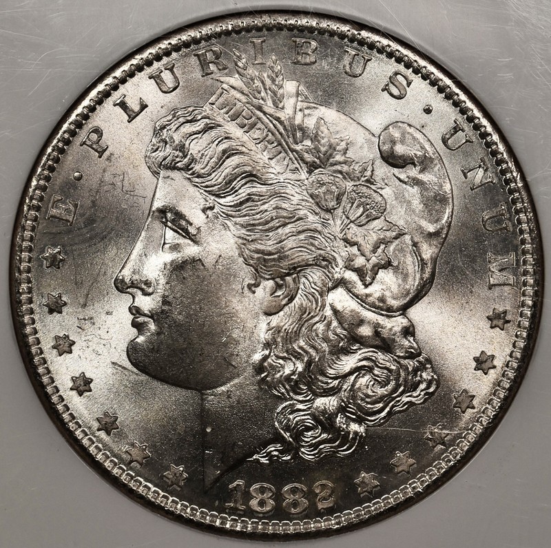 1882-S Morgan dollar, NGC MS66, full cartwheel, super frosty DavidKahnRareCoins