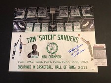 JSA Tom Satch Sanders Auto w/ HOF 2011 + 8x NBA Champ 16x20 Signed Photo 039