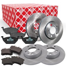 FEBI BILSTEIN Bremsenset Scheiben + Bel&auml;ge vorne hinten Mercedes 124 W124