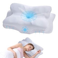 Cervical Neck Pillow - Memory Foam Pillow for Neck Support  Pain Relief