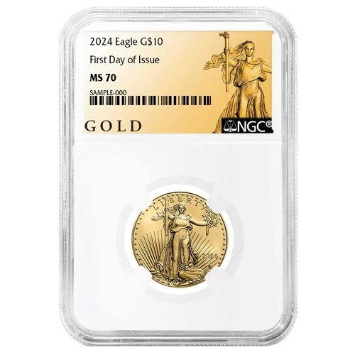 2024 $10 American Gold Eagle 1/4 oz NGC MS70 FDI ALS Label