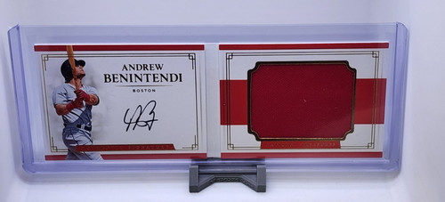 2017 Panini National Treasures Andrew Benintendi Auto Patch Booklet /99