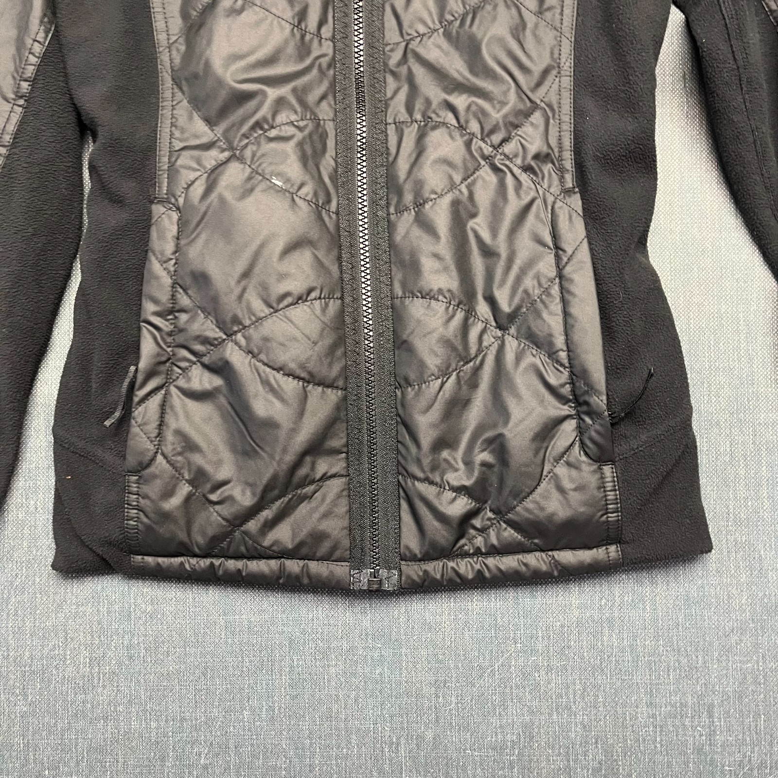 The North Face Girl's Jacket Size L (14/16) Black Osolita Hybrid Quilted Fleece thumbnail 3