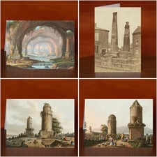 Monuments Themed Greeting Cards, A5 Art Print - 5 Artwork Choices