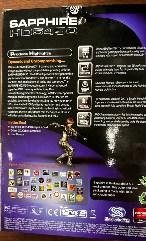 New Open Box Sapphire 1GB Radeon HD5450 - Image 2 of 4