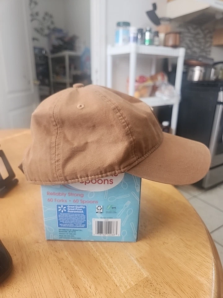 Gorra de béisbol de papá de algodón Carhartt ajustable marrón Foto 2 de 4