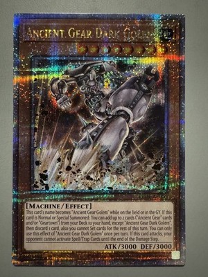 YUGIOH ANCIENT GEAR DARK GOLEM ASIA ENGLISH EDITION LEDE-AE006 25TH FOIL QCSR