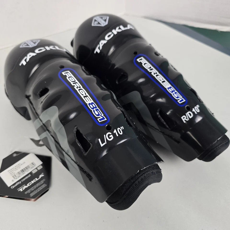 Rodilleras de espinilla de hockey Tackla, 10", juveniles, nuevas Foto 2 de 4