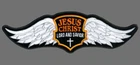 JESUS WINGS PATCH 6 INCH CHRISTIAN GOD BIKER PATCH
