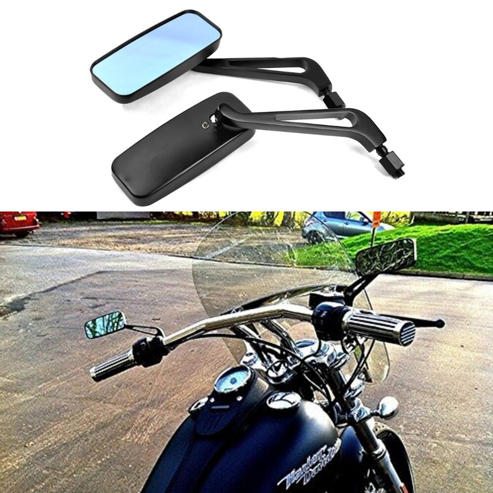 Rectangle Motorcycle Mirrors For Harley Davidson Electra Glide