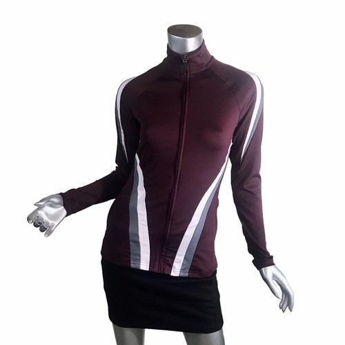 Holloway Sportswear Women’s S Aerial Jacket Maroon/Graphite/White 229772 - Picture 2 of 19