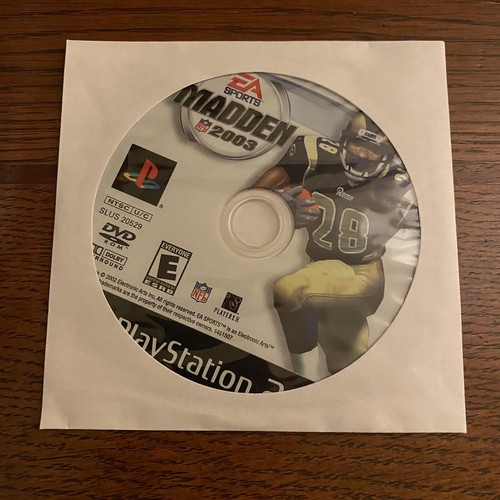 Madden NFL 2003 (PlayStation 2, 2002) Disc Only, Tested, Working