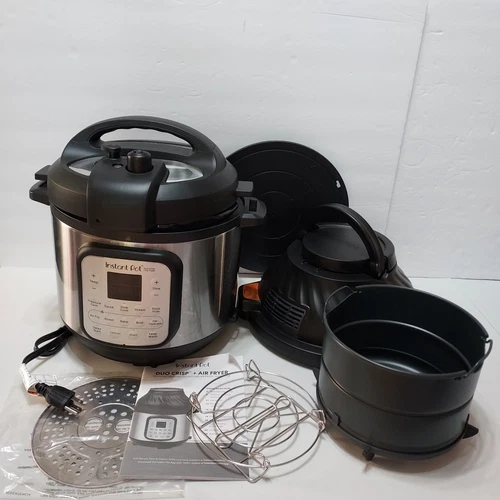 Instant Pot 11-in-1 6 Quart Pressure Cooker Duo Crisp + Air Fryer  New Open Box