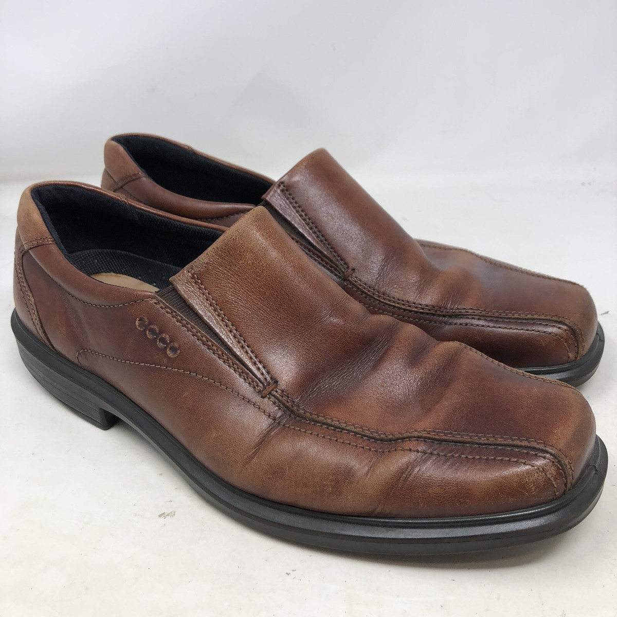 Ecco Helsinki 2 Brown Leather Slip On Loafer‎ Shoes Size 45 = 11 Men main image 3