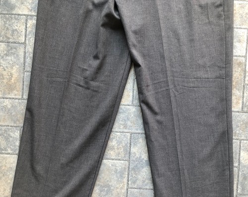 NWT New Chaps Dress Pants Boy Size 20 Husky Charcoal Gray Stretch Wrinkle Resist - Picture 14 of 15