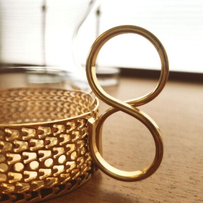 Tsaikka 24Karaatti＊Candle holder Iittala Tsaikka Candle Holder