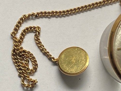 Aristo Frackwatch Pocket Watch with Gold Plated Watch Chain - Work Running - Picture 3 of 5