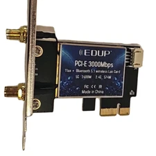 EDUP PCI-E Wireless External Network Adapter Card 3000Mbps WiFi 6 Bluetooth 5.0