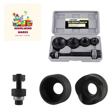 Manual Knockout Punch Kit, Heavy Duty Metal Sheet Knock Out Box Hole Cutter C...