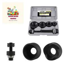 Manual Knockout Punch Kit, Heavy Duty Metal Sheet Knock Out Box Hole Cutter C...