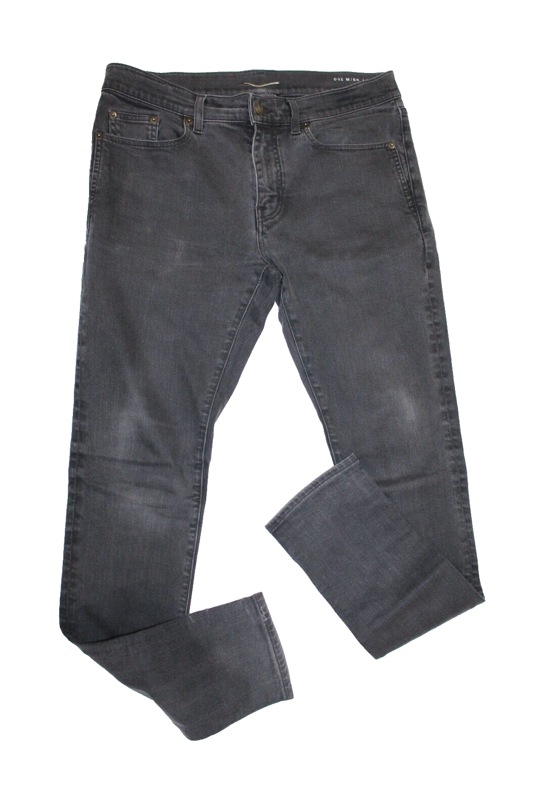 Jeans Saint Laurent nero skinny denim uomo taglia 32 moto slim designer