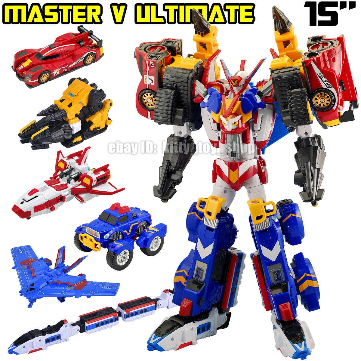 Tobot V Galaxy Detectives Master V Ultimate Figure Combiner Robot Boy Car | eBay